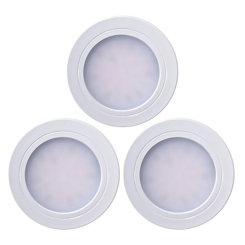 Indux Luma Conjunto de 3 spots LED Multi Tone para cozinha embutida Branco 1208972409