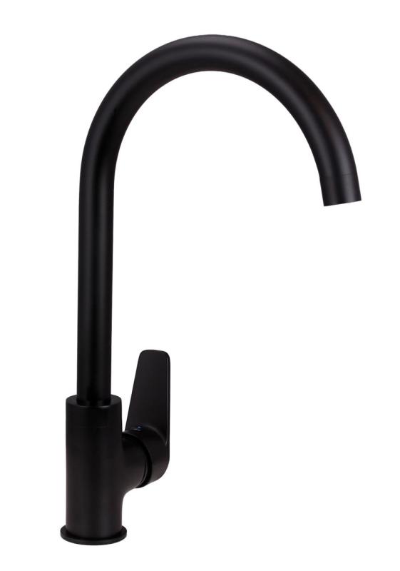 Aquanello Casa Black Single Lever Kitchen Faucet BL-1201-CS