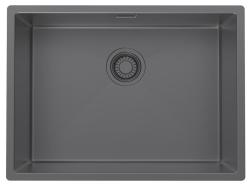 Pure.Sink Luxion Pia em metal cinza 55x40 cm para encastrar 1208972455