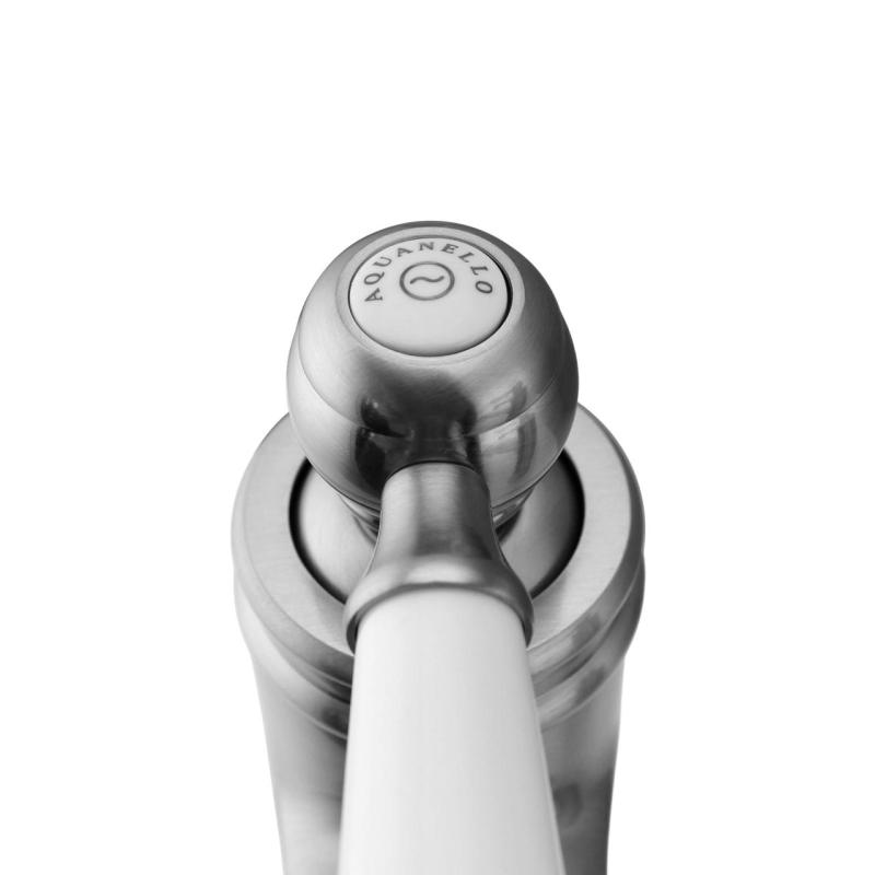 Aquanello Heritage Manor Torneira clássica nostálgica para lavatório em aço inoxidável NB-1001-HM