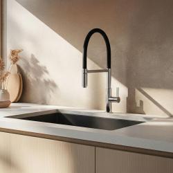 Ausmann Lavea Torneira de Cozinha Cromada com Bico Giratório e Flexível 1208972568