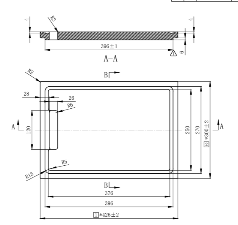 Pure.Sink Exclusivo Tábua de cortar de madeira Bamboo 42x30 cm para colocar na pia PEXCB40-24