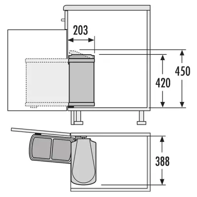 Lixeira Hailo duo 3416.10