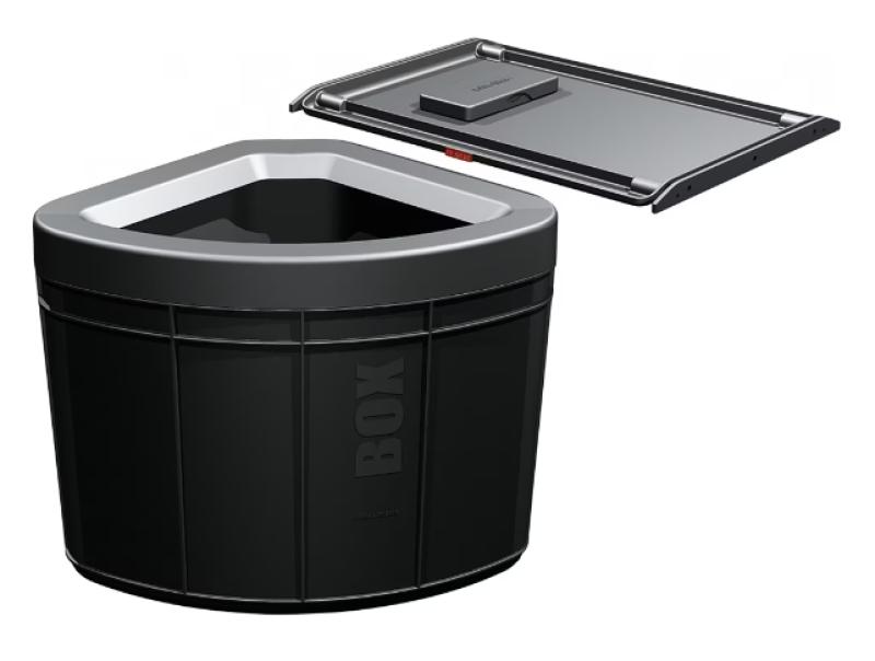 Sistema de coleta de resíduos Franke Sorter Solo 45 giratório para porta, 40 litros com filtro de carbono 1210307565