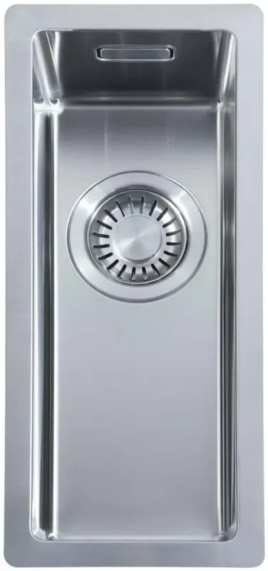 ABK Bingara kleine pia de aço inoxidável 15x40cm para instalação embutida, sob a bancada e sobre a bancada KS51015001 6300-BIN15fVI