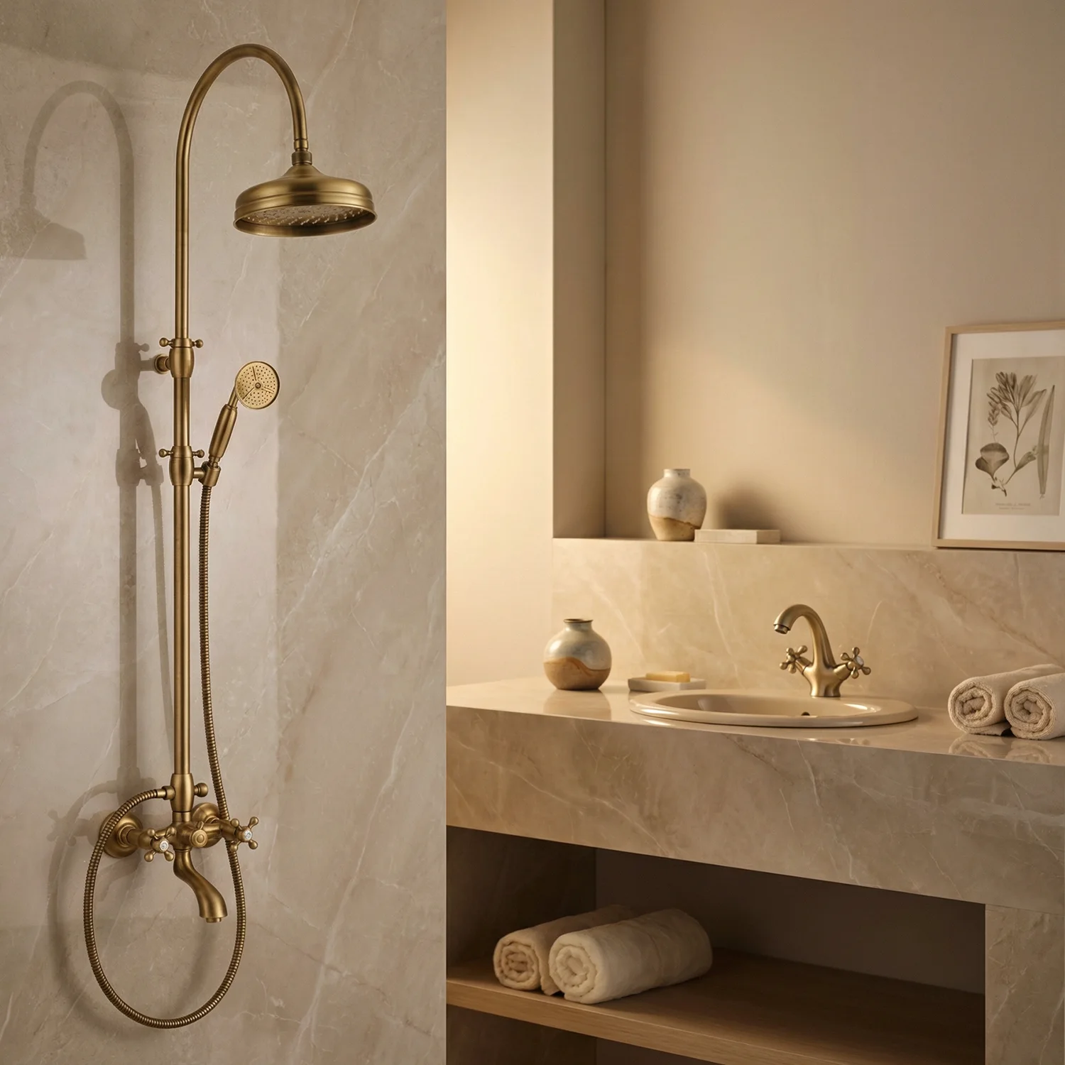 Sistemas de duche em bronze vs. preto: qual o acabamento que deve escolher?