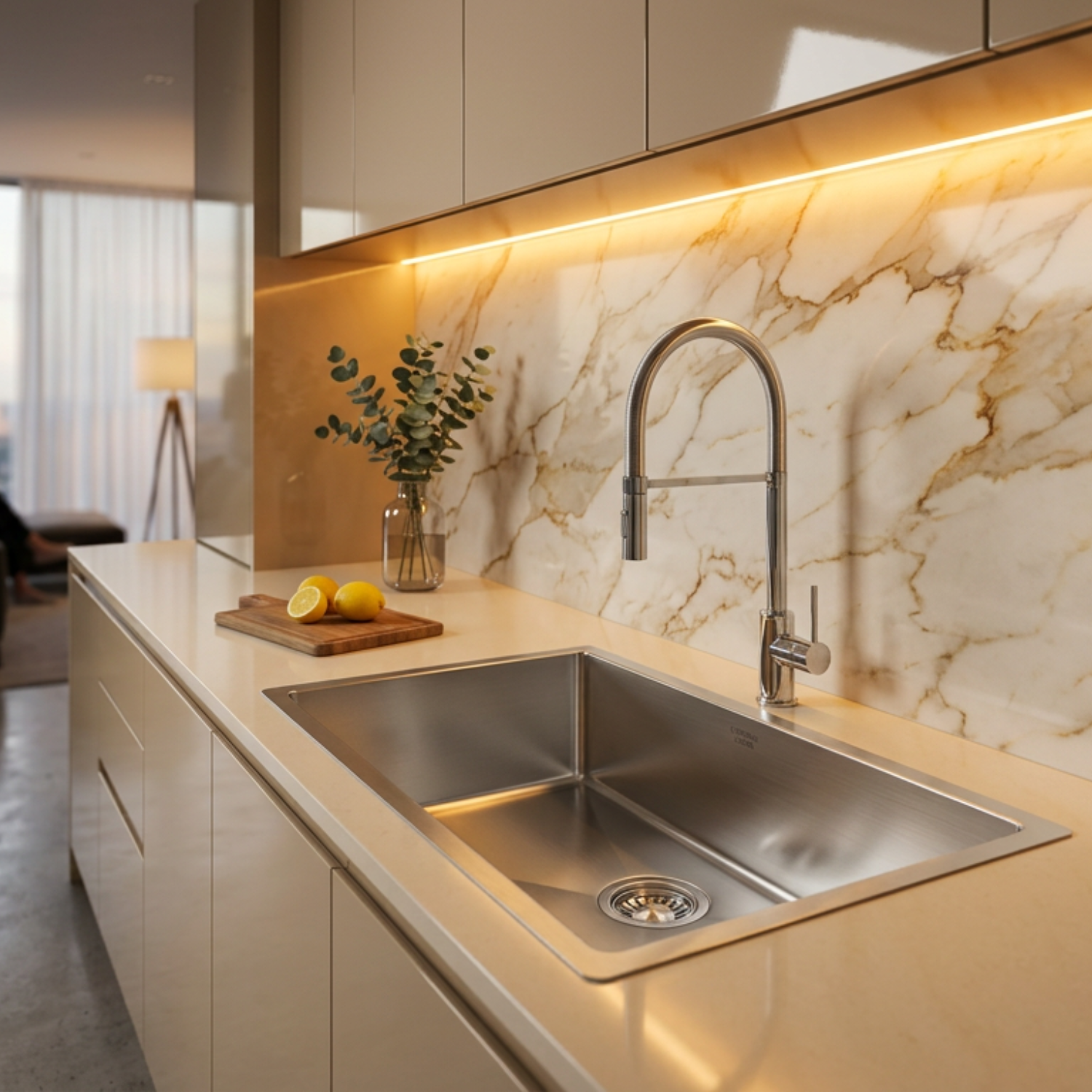 Inspiração para a cozinha 2026: estilos e a combinação perfeita entre lava-loiça e torneira